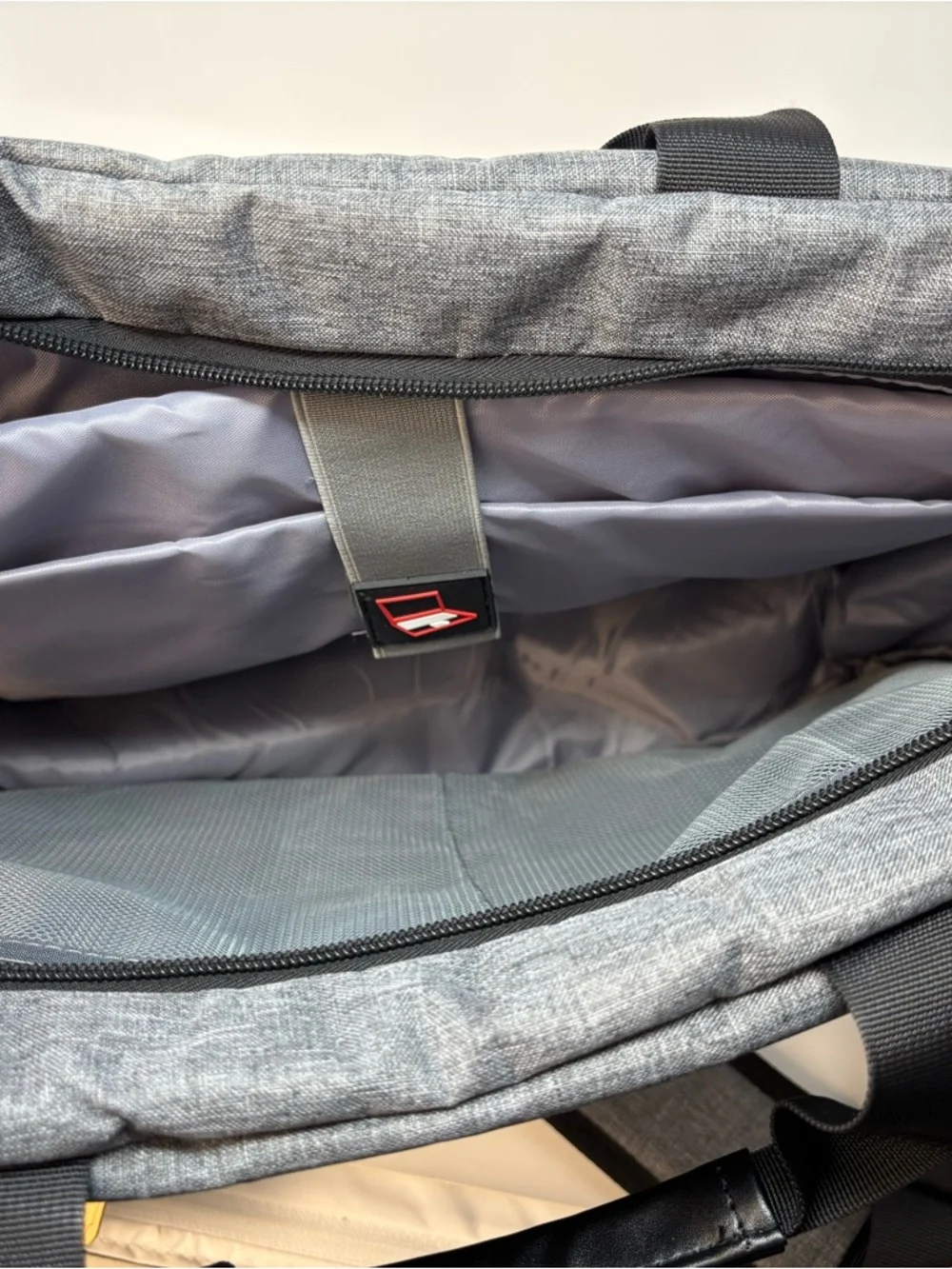 Gray Laptop Messenger Bag for Men